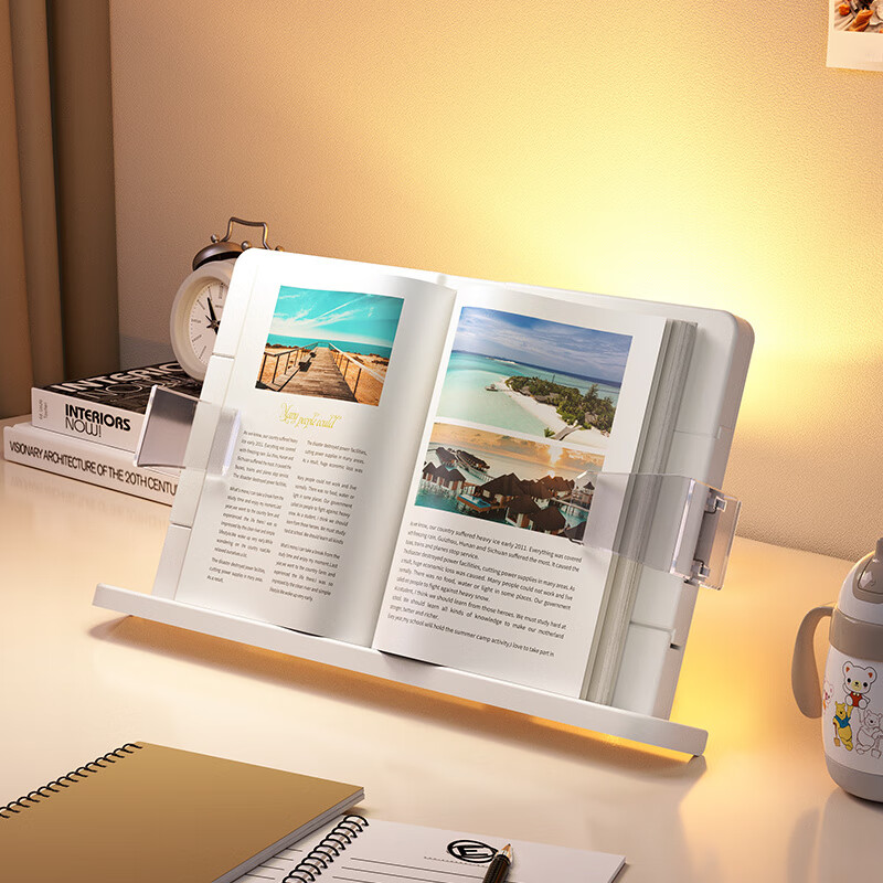 埃普(UP)阅读架儿童桌面阅读书架多功能升降小学生读书看书支架学习神器夹书器固定书本夹书架书桌翻书伸缩 【可携式】多功能桌面阅读架
