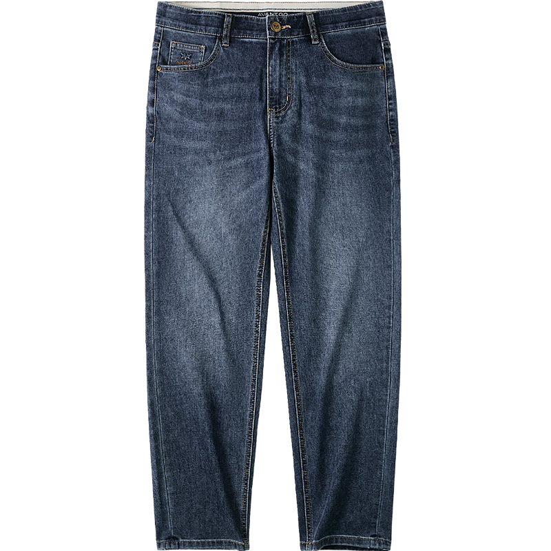 海澜之家（HLA）牛仔九分裤男26新轻商务经典系列微弹裤子夏季 蓝灰牛过渡色（中）36 32 175/82A 推荐127~134斤