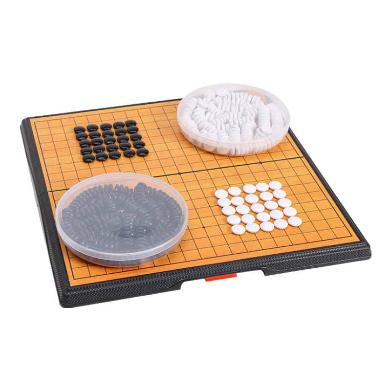 雙元圍棋五子棋磁性折疊棋盤(pán)套裝兒童學(xué)生初學(xué) 磁性圍棋【19路線】361顆棋子