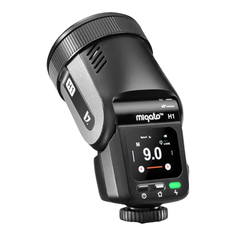 金貝（JINBEI）H1圓頭LED機(jī)頂閃光燈相機(jī)拍照補(bǔ)光燈微單鋰電TTL高速雙色溫復(fù)合熱靴適用富士索尼佳能尼康奧林巴斯 【寶石黑】H1標(biāo)配+反光罩（更亮） 通用版(適用佳能/尼康/富士/松下/奧林巴斯相機(jī))