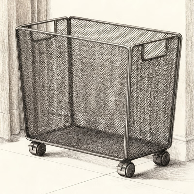 尔思家书架立式落地放书包的可移动置物架客厅简约铁艺收纳架客厅储物柜 黑色移动款