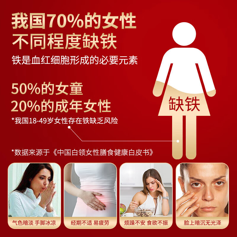 同仁堂（TRT）当归黄芪补血颗粒中药非补气血养血红枣食品药食同源甲酸铬 150g*5盒