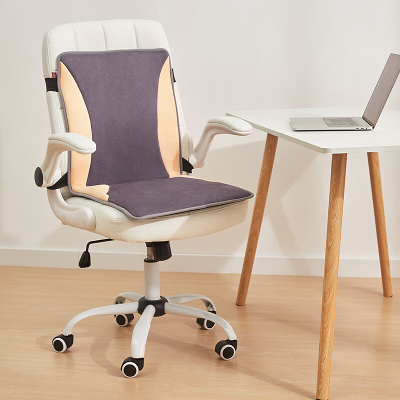 昕科冬季爆款办公室暖身毯发热坐垫椅子垫背部加热两档调温电热垫 暖身垫-法国绒灰