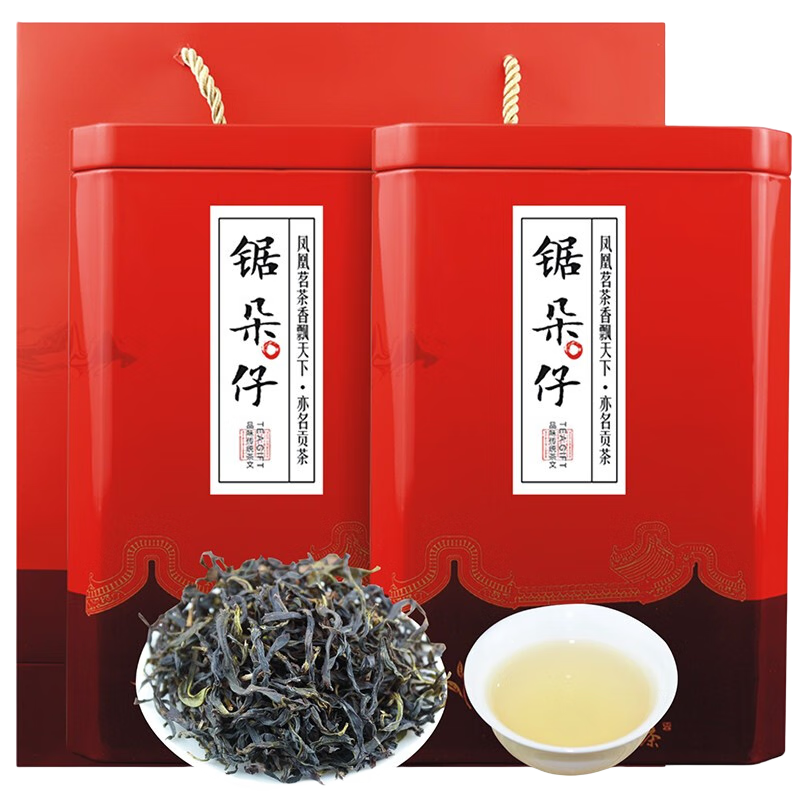 仙京茗堂 鳳凰單樅茶鋸朵仔 杏仁香 單叢 清香型高山鳳凰茶 500克禮盒裝