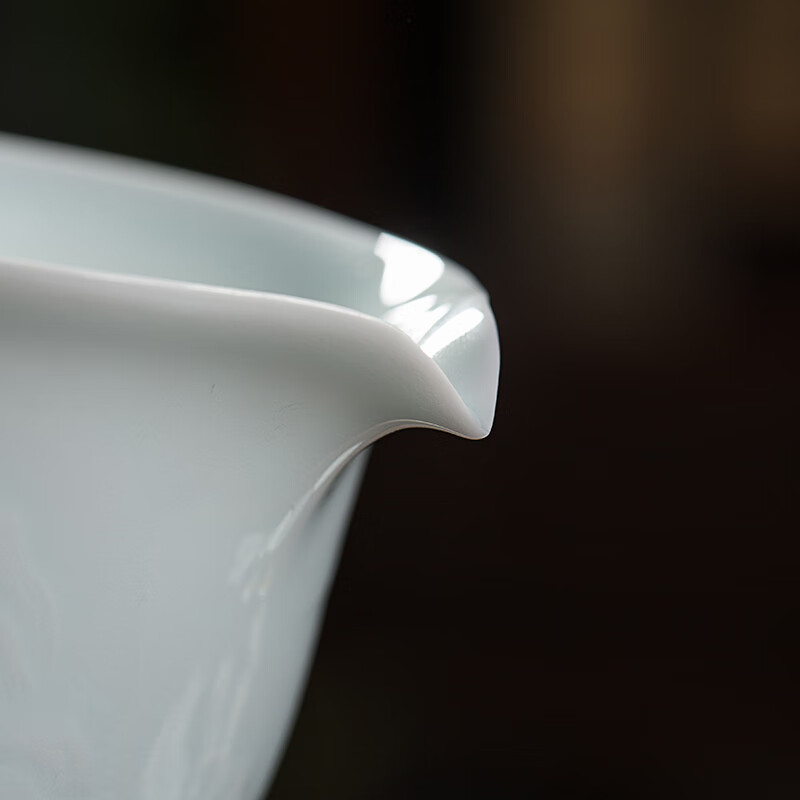 御嘉斋景德镇茶具套装轻奢高档陶瓷团建茶器家用套装伴手礼物定制LOGO 南山悠然头套组（1盖碗1公道4杯）