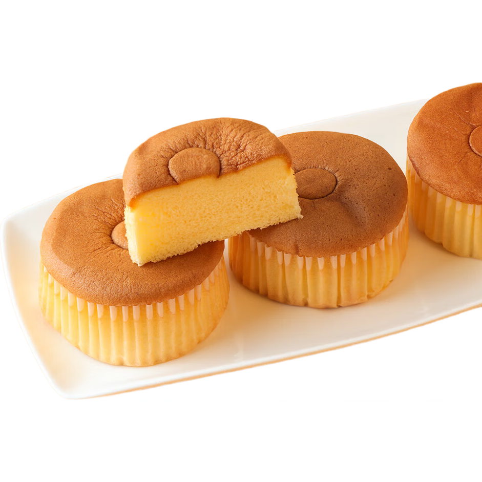 【三只松鼠同厂】一麦番巴氏鲜奶蛋糕 800g（约15个）休闲零食品早餐面包