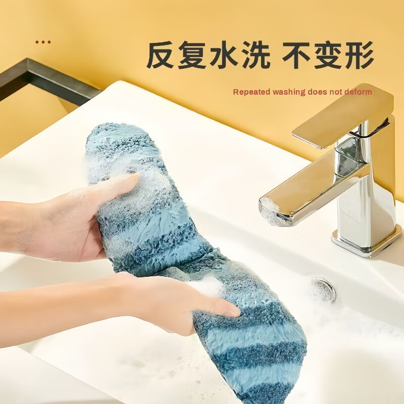 冬季马桶垫粘贴式加厚坐垫家用坐便套秋冬防水大号垫新款坐垫 条纹款加绒【1对装】蓝色+加厚