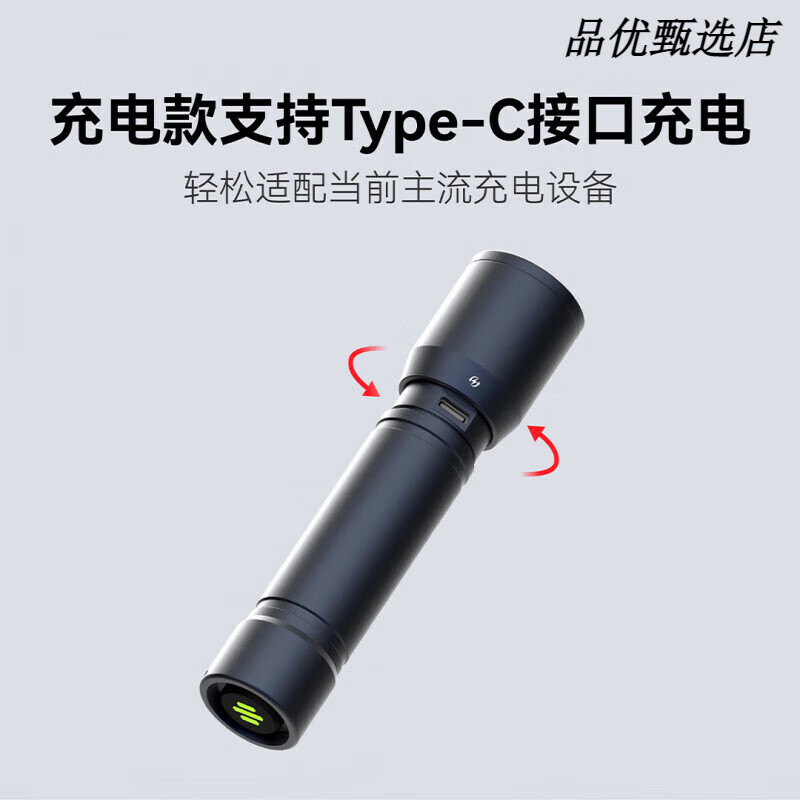 极蜂(BeeBest)F1P强光手电筒家用耐用小型可充电野外超亮远射大功率 F1P充电款