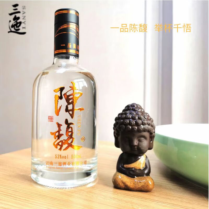 三迤陈馥 53°小曲清香型白酒高粱酒500mL纯粮6年窖藏非遗工艺 礼盒装 53%vol 500mL 6瓶 【量贩实惠装】53°陈馥清香型白酒 53°陈馥清香型白酒