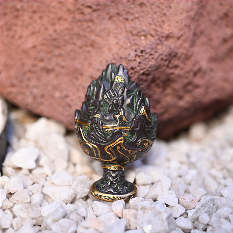 接运猫河北博物院错金铜博山炉立体冰箱贴树脂博物馆文创故宫礼物装饰品 咖啡色