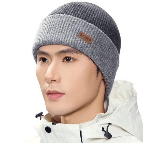 啄木鳥(niǎo)（TUCANO）純羊毛男士帽子男冬季休閑針織帽加厚毛線帽冬天防風(fēng)防寒保暖帽子