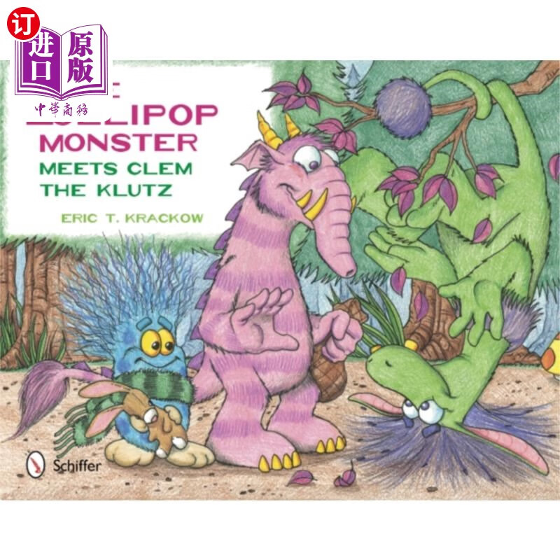 海外直订lollip monster meets clem the klutz lollip monster遇见