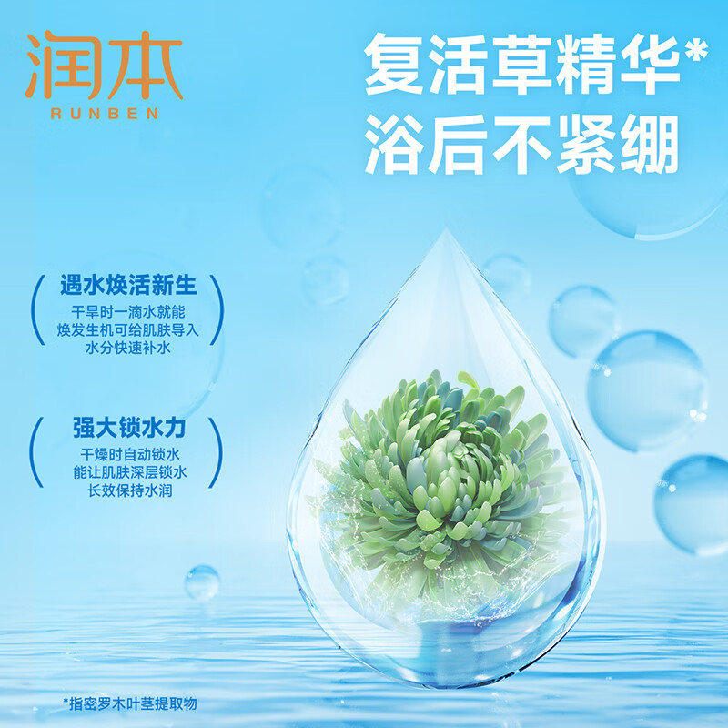 润本儿童洗发水沐浴露二合一氨基酸宝宝婴儿沐浴油沐抚触油护发素香皂 99ml*1瓶 【0岁+】游泳专用去氯款