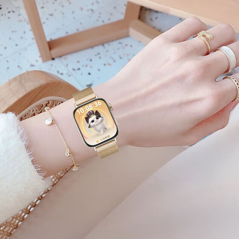 华为（HUAWEI）watch fit3智能手表运动轻薄高端商务穿戴设备健康管理蓝牙通电话NFC心率血氧睡眠情侣成人礼物 珍珠白+晒单送玫瑰金钢表带+表盘 真皮表带