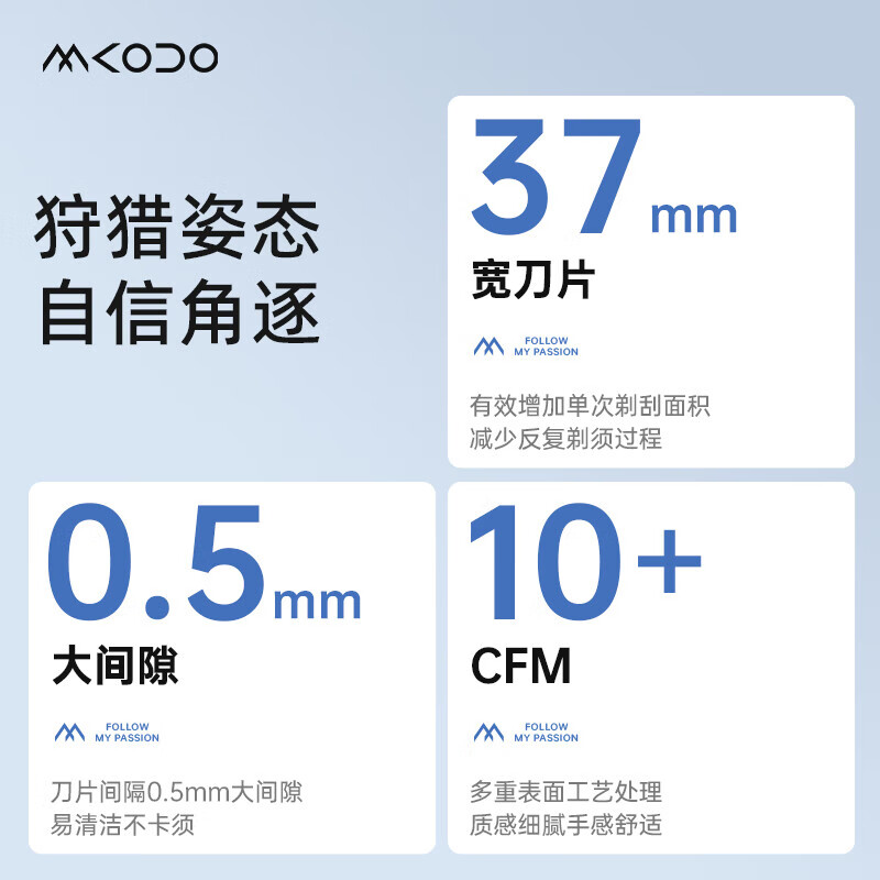 麦科多（mkodo）X1剃须刀手动刮胡刀套装礼盒装纪念日生日礼盒送男友男生 X1炫酷机甲礼盒/灰+礼袋（10件套）