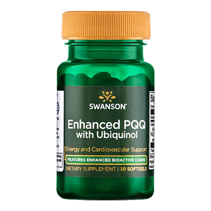 斯旺森（SWANSON）增强型 PQQ与辅酶Q10软胶囊 促代谢 美肤抗衰 呵护心脏心血管健康 【升级复合营养】 30粒*1瓶 有效期至26/2/28
