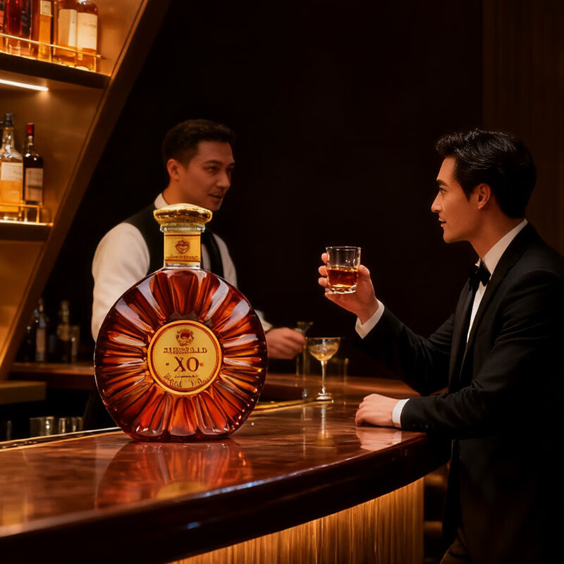 禛富40°法国进口XO白兰地XO 700mL 礼盒装 700mL 1瓶