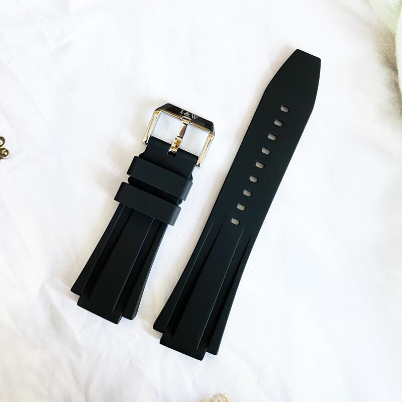 爱沃驰官方瑞士爱沃驰品牌专用原装原厂凸口液态硅胶IW手表表带男送工具 橙色