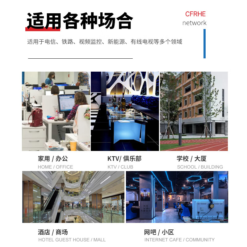 CFRHE 长烽联和电信级光纤跳线 单模双芯SC/FC/LC/ST 光纤线机房收发器尾纤 低烟无卤防鼠抗拉抗弯曲可定制 单模双芯LC-FC 2米