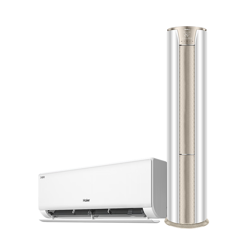 海尔（Haier）空调套装 挂机立式柜机（一室一厅） 新一级能效变频冷暖 家用节能套装 一套购齐 家电以旧换新