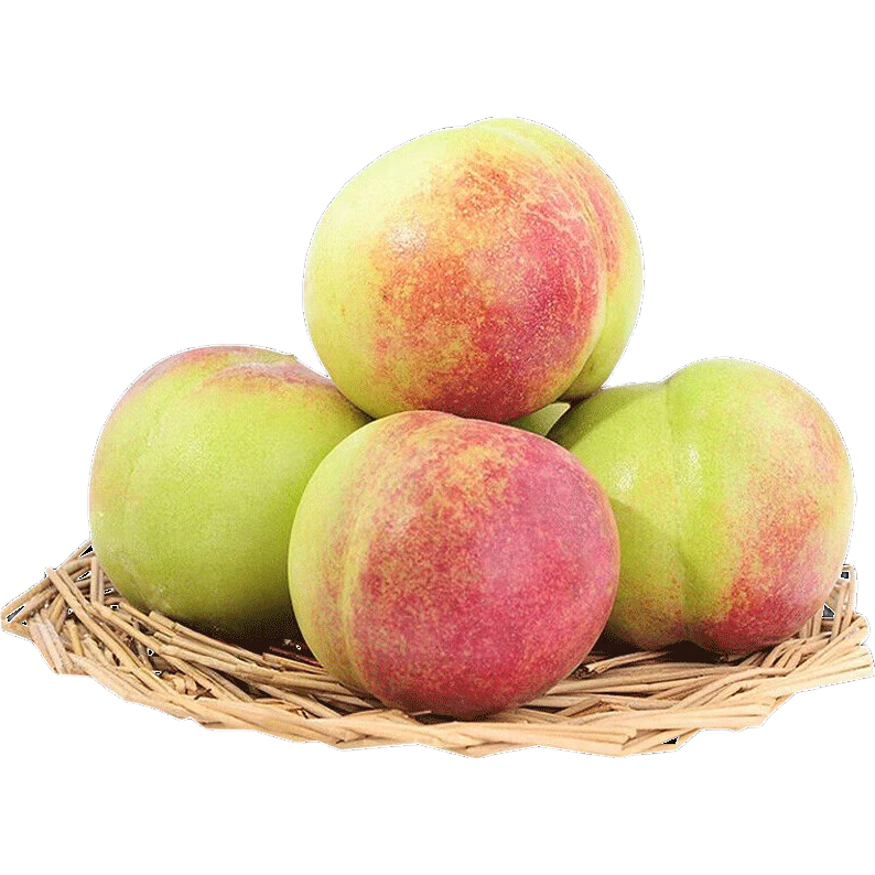 山东青州蜜桃新鲜当季水果现摘冬桃脆甜离核毛桃青皮桃子-鲜集 青州蜜桃2粒尝鲜装
