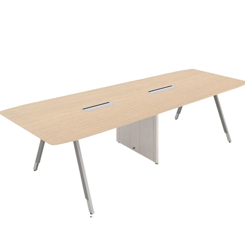 圣奥(sunon)灵派 现代简约长方形会议桌带线盒培训洽谈开会桌子 2.4米