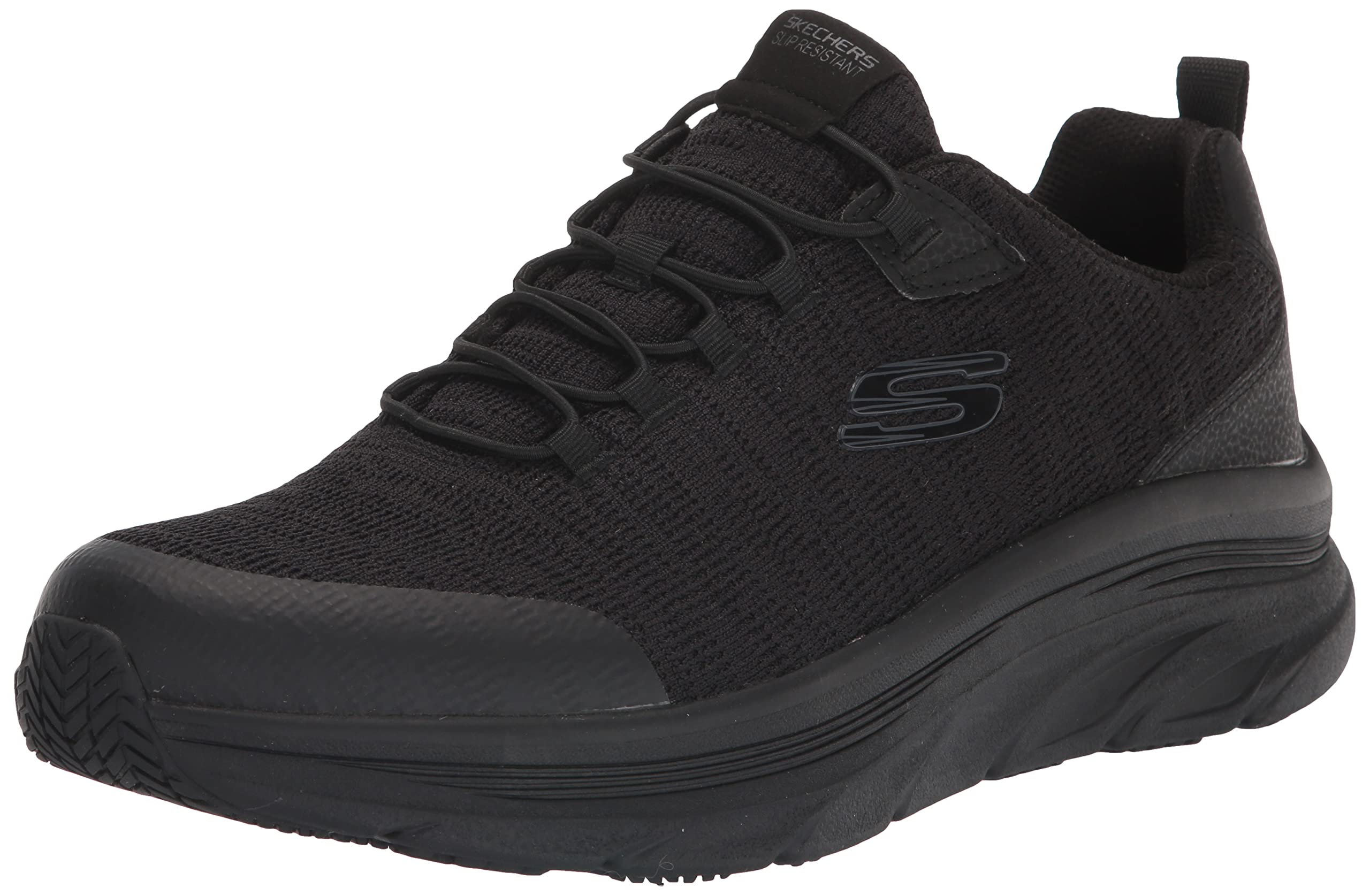 Skechers 斯凯奇 男式 Luxir 工业鞋, 黑色 黑色 8.5 寬版