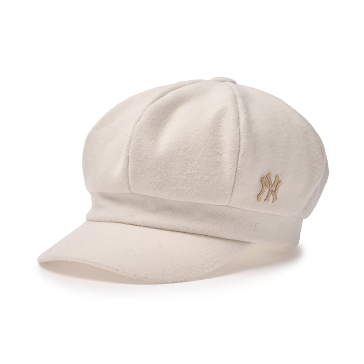 美职棒（MLB）品牌直营男女情侣经典报童帽时尚休闲百搭贝雷帽秋冬CB003 纽约洋基队/深奶油色 M