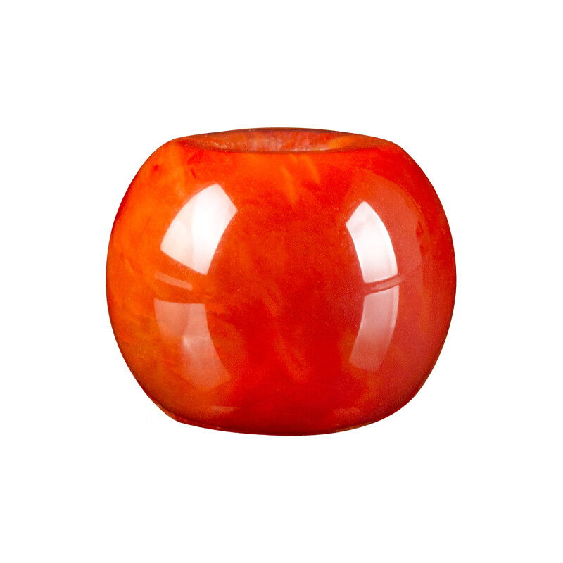 仙来阁天-然南红玛瑙苹果珠散珠鼓珠隔珠苹果圆 腰珠星月菩提diy佛珠