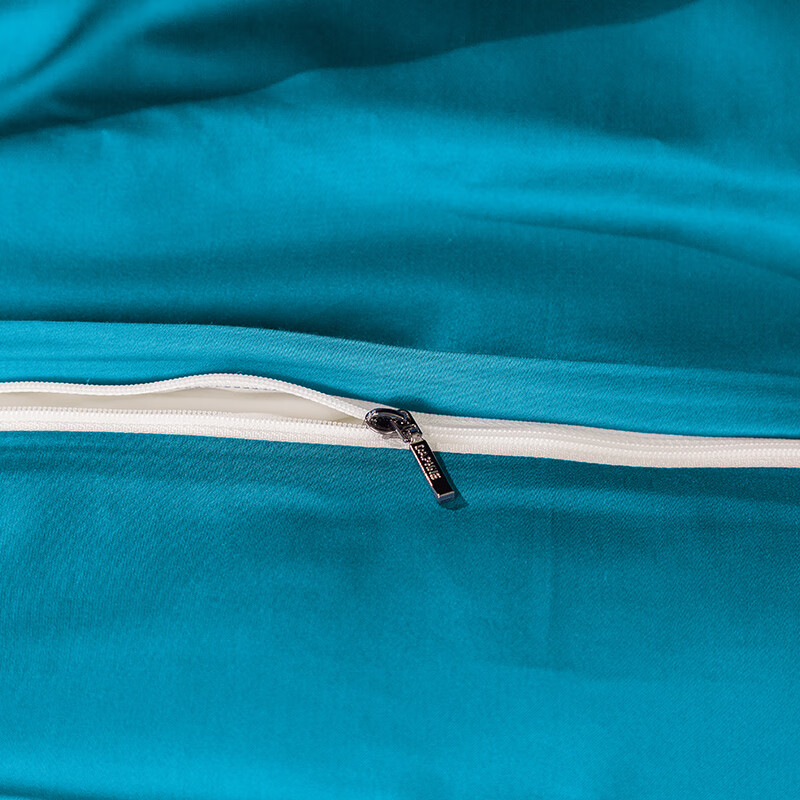 黛富妮100支匹马棉提花四件套纯棉长绒棉混纺高端宽边被套床上用品套件 匹马棉提花- 涟漪 1.8m四件套 床单款 （被套220*240cm）