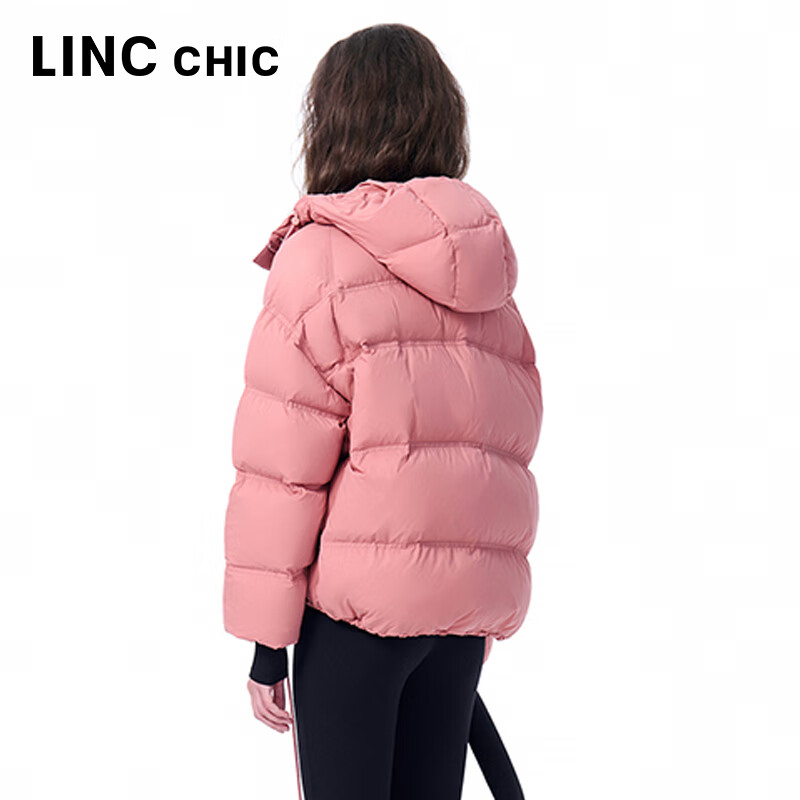 金羽杰2025冬季新品立领羽绒服女装短款轻暖宽松休闲防寒衣服Y25802125 新蜜桃粉 S 适合135斤以下