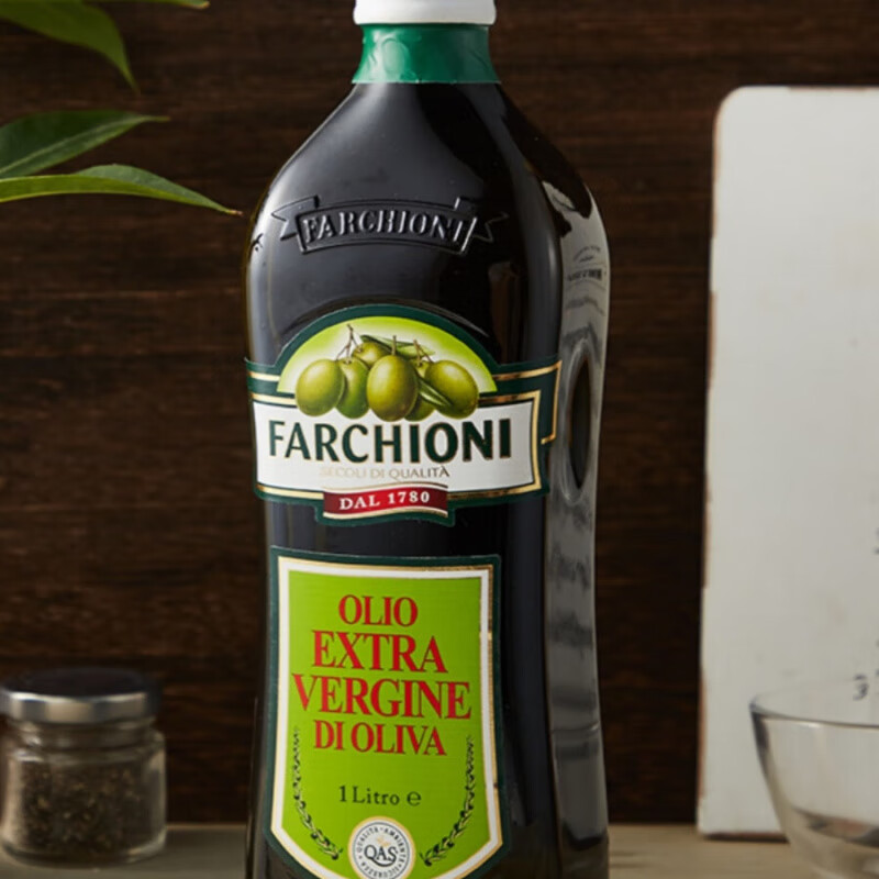 福奇初榨橄欖油1L瓶裝意大利原裝進口橄欖油零無