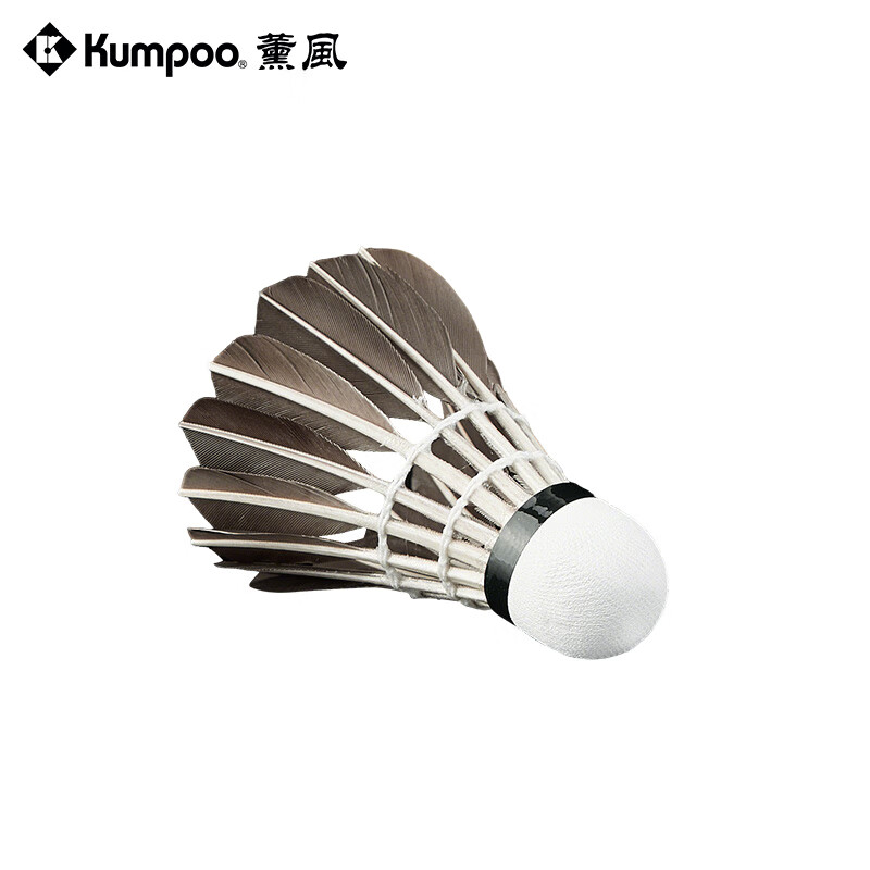 薰风（KUMPOO）2025新款羽毛球鹅毛耐打飞行稳定专业比赛训练用球熏风燕尾 77速【6只装】 1筒