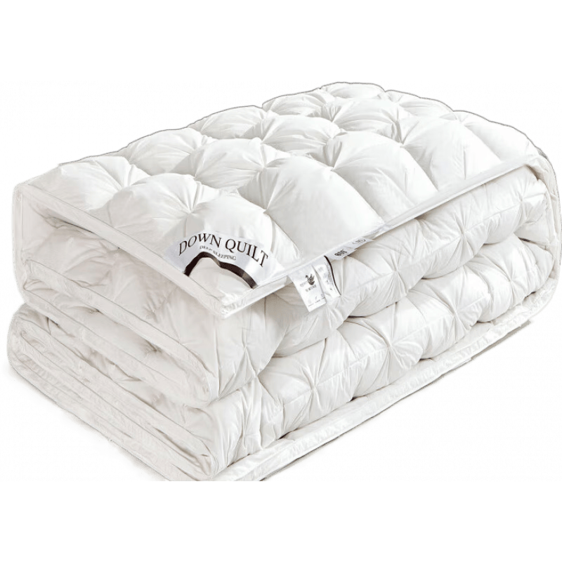 百麗絲水星家紡2025新款全棉被95白鵝絨立體扭被加厚白鵝絨被子 立體白色 150x200cm 7斤