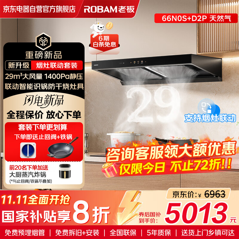 �ϰ壨Robam��˫���ǳ����̻������װ ŷʽ����˫ǻ��Ƶ29���������������������̻�����ȼ����������66N0S+D2P