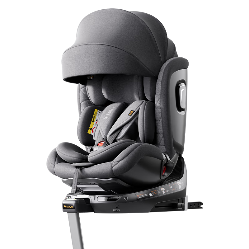 惠爾頓(Welldon)兒童安全座椅 0-7歲 360度旋轉(zhuǎn) i-Size認(rèn)證 四大智能監(jiān)測(cè) 智轉(zhuǎn)PRO