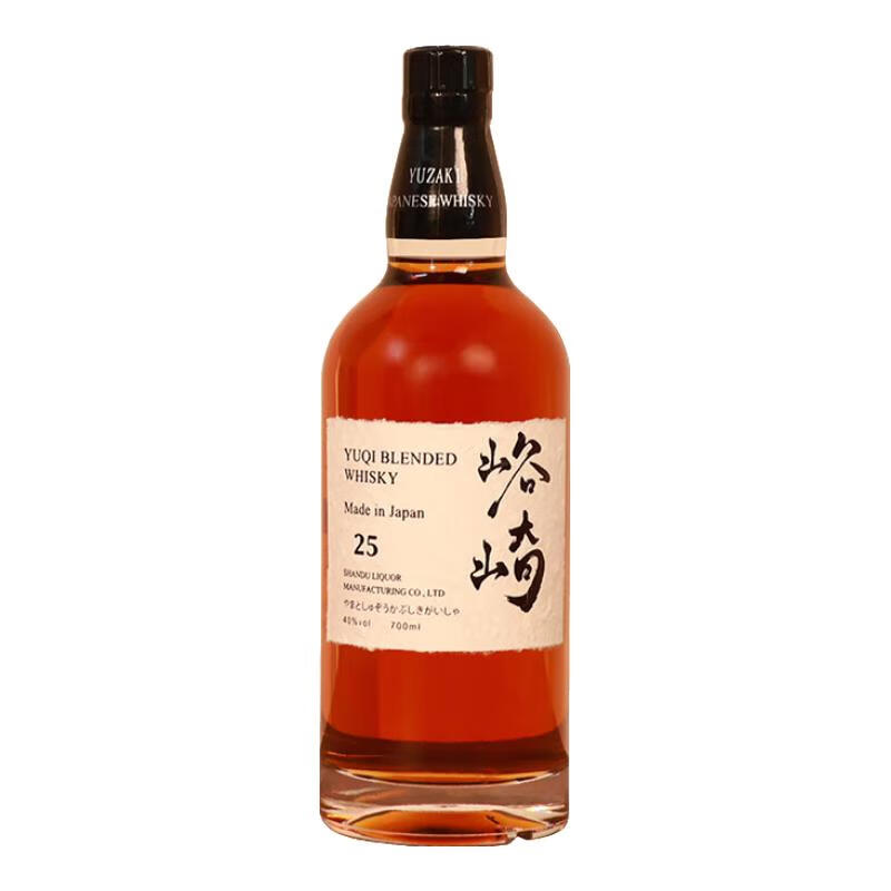 峪崎25威士忌日本进口威士忌40度洋酒调酒雪莉桶水猷桶 700ml*6瓶