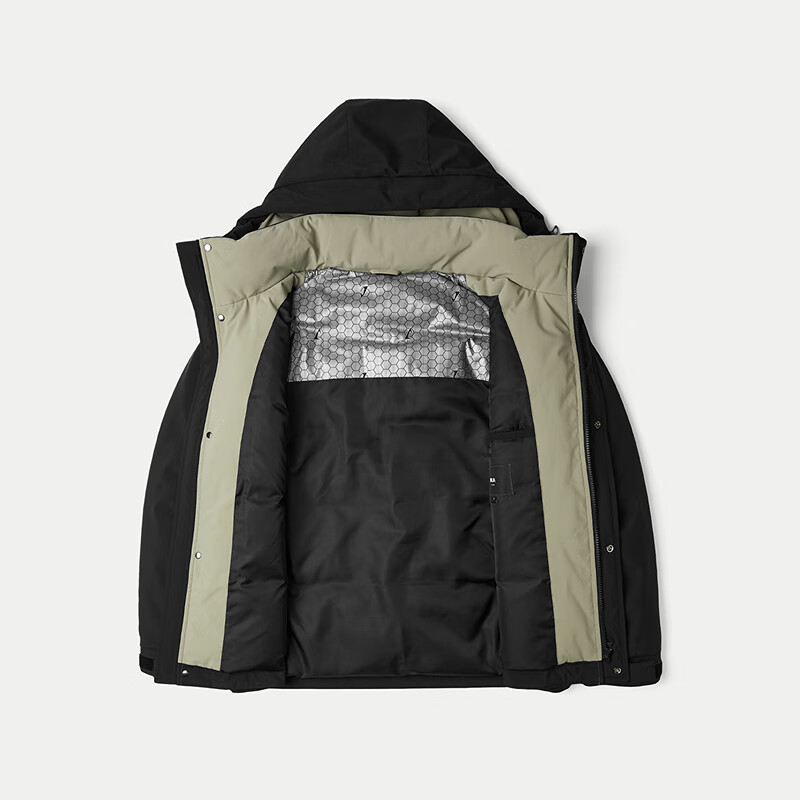 海澜之家羽绒服男山不在高系列石墨烯蓄热90绒外套男冬季 黑色96 4XL 195/108A 推荐191~200斤