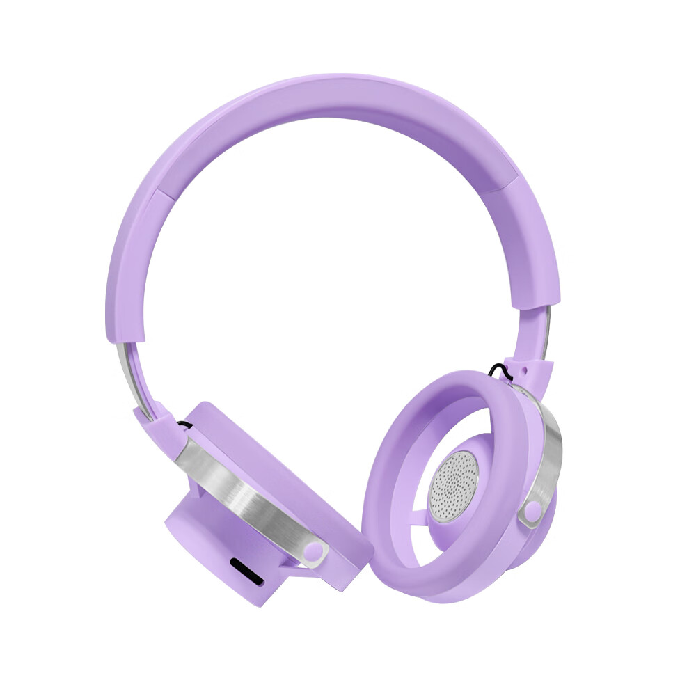 GNOVEL无线蓝牙耳机 开放式耳机头戴式 2025新款高音质AI智能降噪长续航 运动健身 兼容苹果安卓系统 玫瑰紫 【HIFI全景音效-ANC通话降噪】