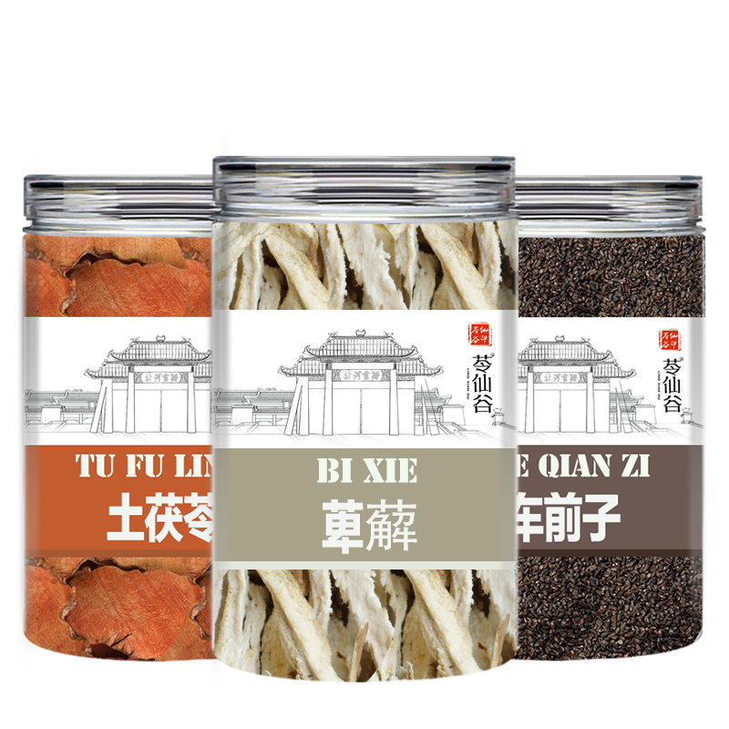 苓仙谷萆薢土茯苓车前子中药材正宗绵萆薢萆解毕泻川萆薢萆薢丝泡茶泡水 【片大肉厚】土茯苓100g*2