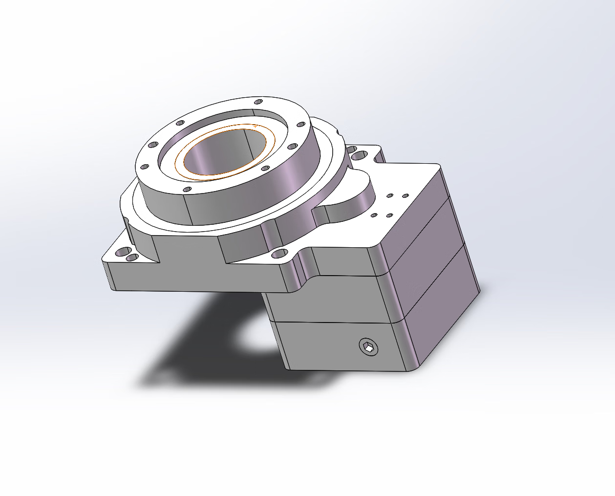 惠利得精密电动旋转台直角重载中空旋转平台步进伺服减速机小型分度盘