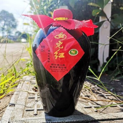 女兒紅浙江紹興黃酒女兒紅花雕酒三年陳糯米老酒半干型壇裝j加飯酒500ML 女兒紅1斤壇裝 1壇