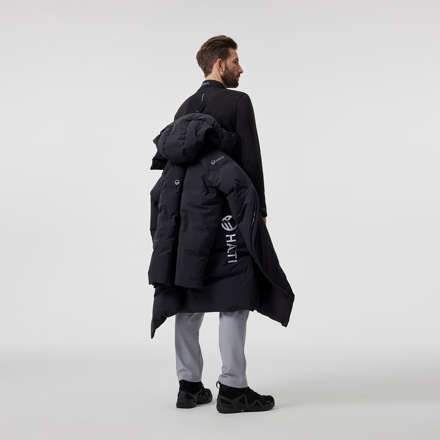 HALTI哈尔迪羽绒服秋冬外穿防泼水防风保暖长款95%鹅绒服708S 琉璃蓝 2XL 185/100A