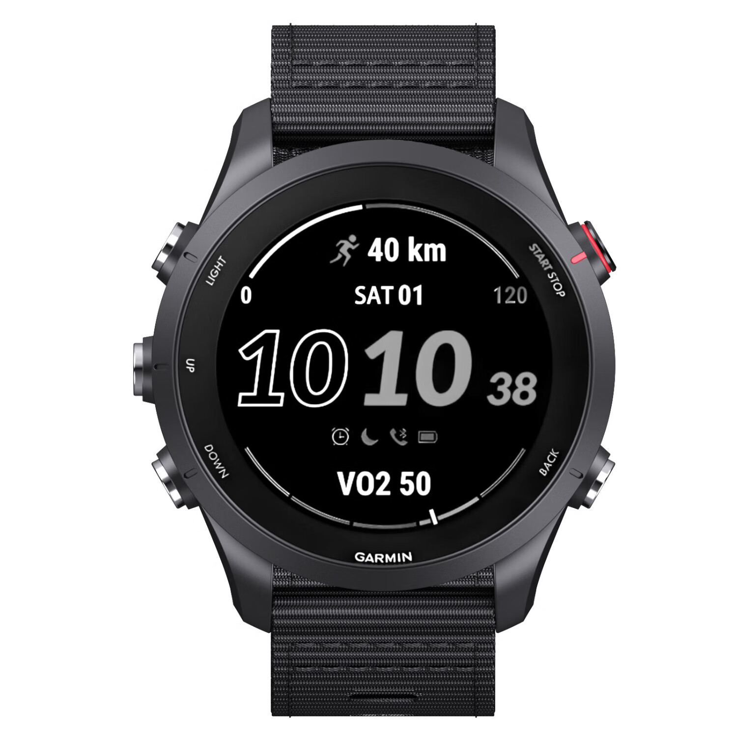 ENDUROBAND适用佳明Garmin手表表带 适配255/265/965/745/venu3/2原装战术尼龙快拆表带 黑色 佳明255/265/965