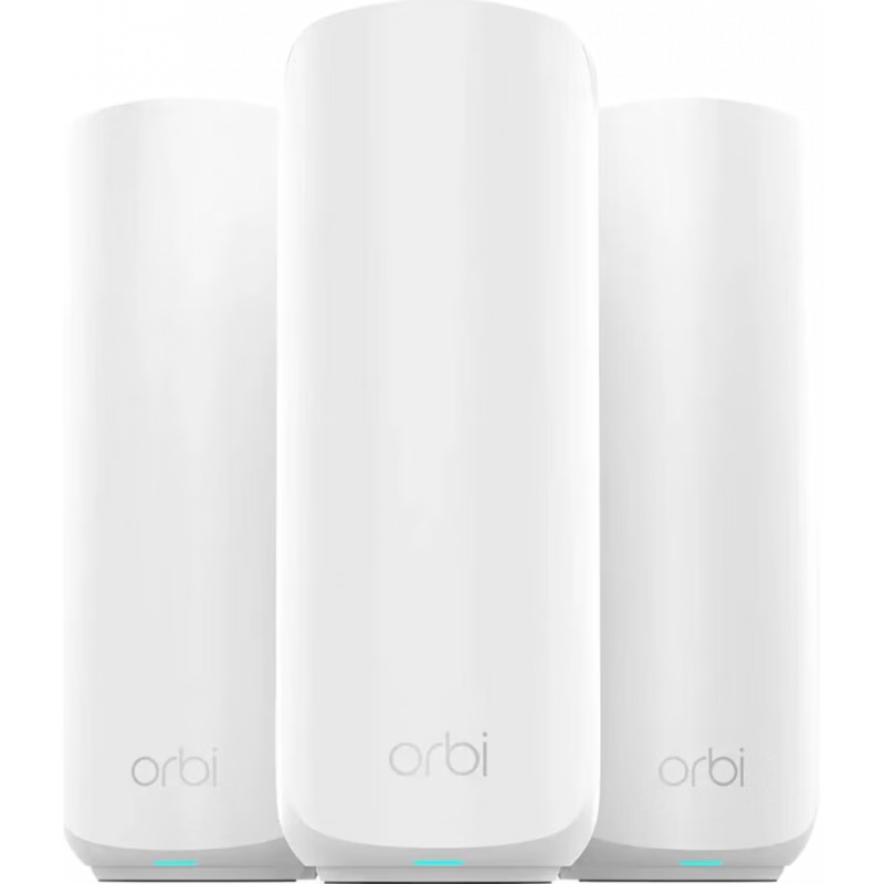 網(wǎng)件（NETGEAR）Orbi 370系列路由器BE5000 雙頻Mesh Wi-Fi 7路由器3支裝 2.5Gig互聯(lián)網(wǎng)端口RBE373 白色 1個(gè)路由器+2個(gè)衛(wèi)星路由器