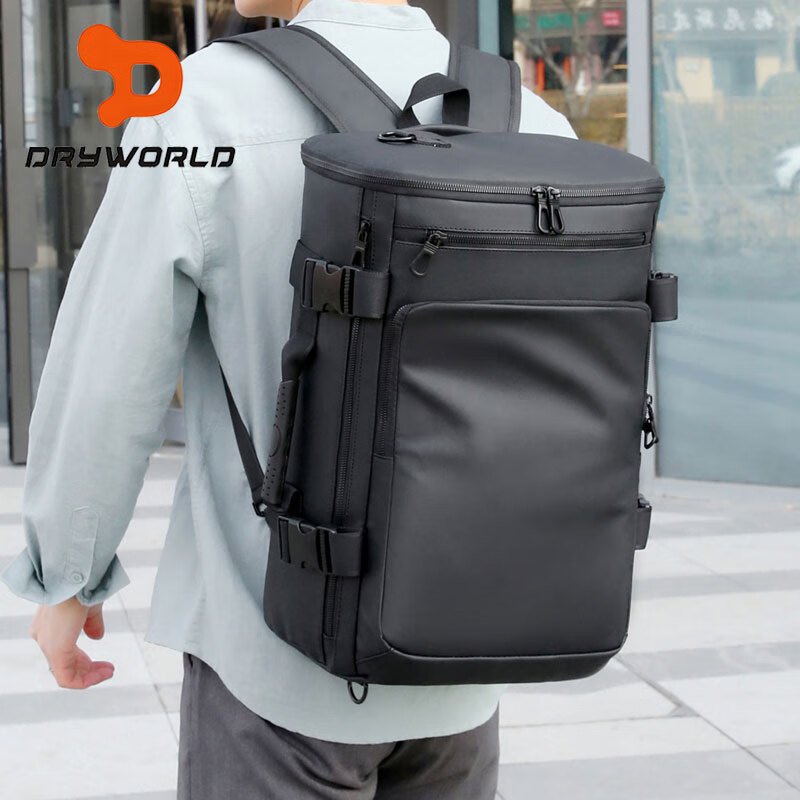 DRYWORLD多用途旅行双肩手提女神节单肩商务出差新年功能电脑包 黑色