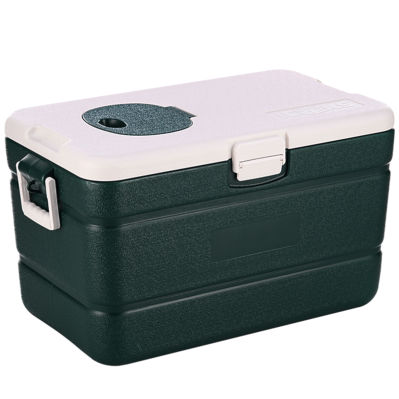 ICERS艾森斯保溫箱冷藏箱藥品醫(yī)藥車載生鮮冷鏈運(yùn)輸生物試劑母乳疫苗箱 60L軍綠色帶取物口(冷藏48-72H)