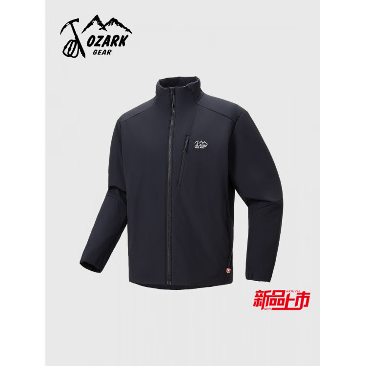 奥索卡Ozark奥索卡25秋冬新款防风夹克立领棉服夹克透气耐用防风轻薄 黑色 175_96A