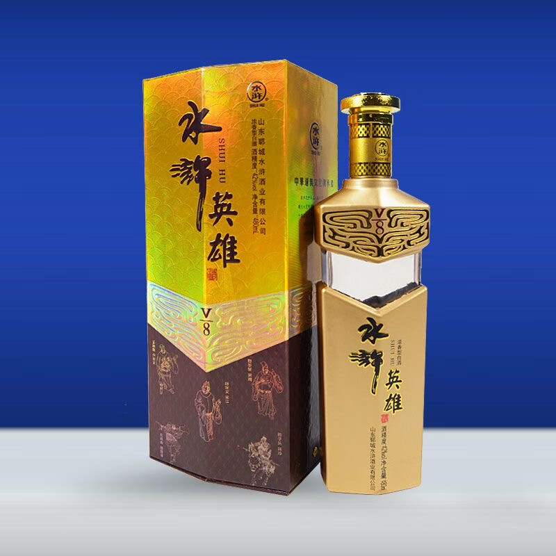 zoci山东郓城水浒酒108酒芝麻香型白酒经典45度水浒108酒纯粮酒礼品酒