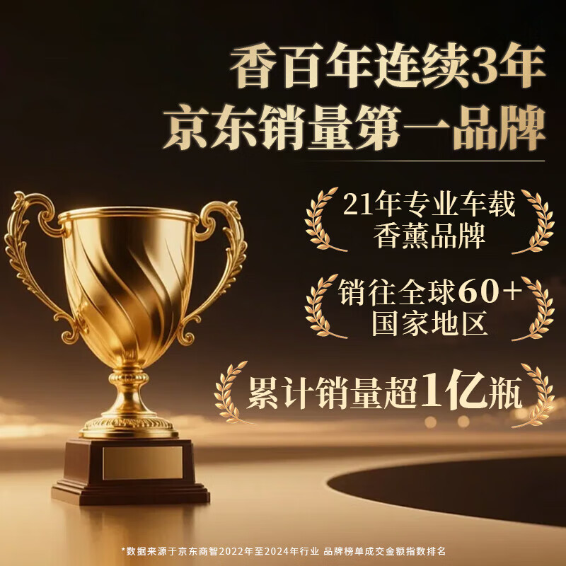 香百年香薰香水香氛固体香膏大地2.0故宫联名汽车内室内摆件装饰清新 蔚蓝1瓶